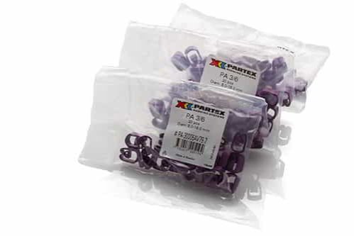 Partex PA 3/6 White 7 on Violet Coloured Cable Marker (100)